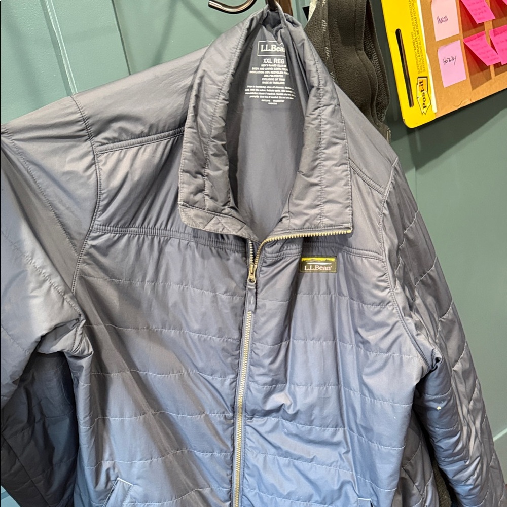 L.L. Bean Men's Silver Puffer Jacket